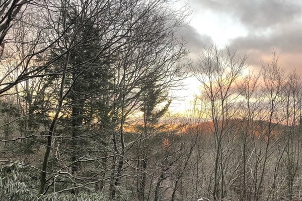 Winter views from back deck 
