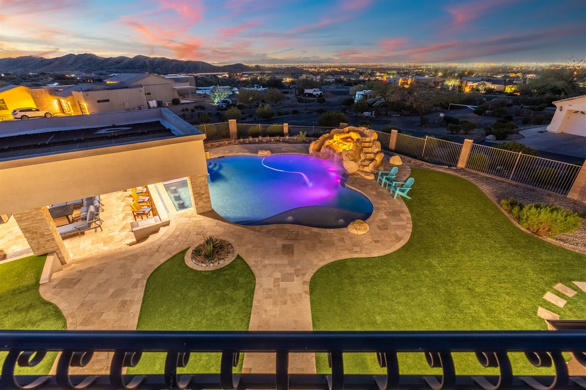 Golden hour magic—where poolside evenings turn into unforgettable memories.