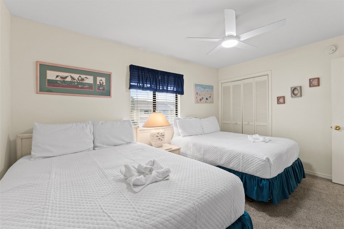 Bedroom 2 with 2 Full Sized Beds