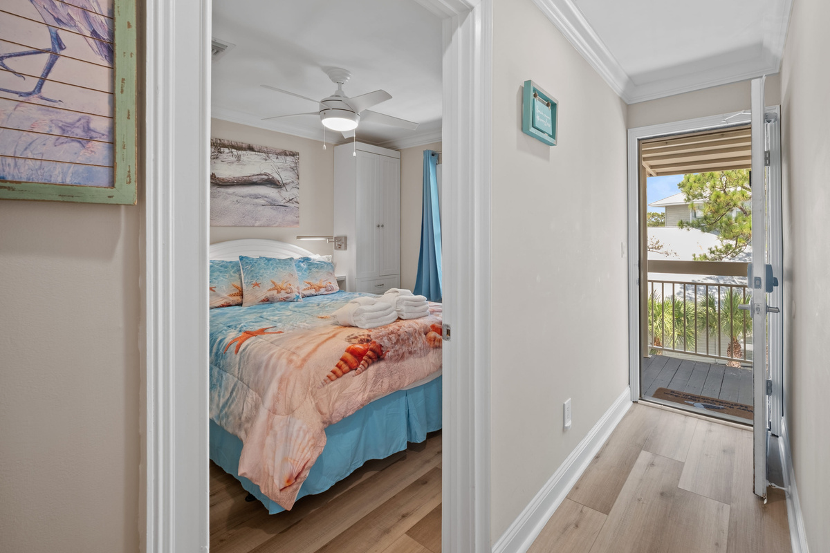 Hallway view of Bedroom