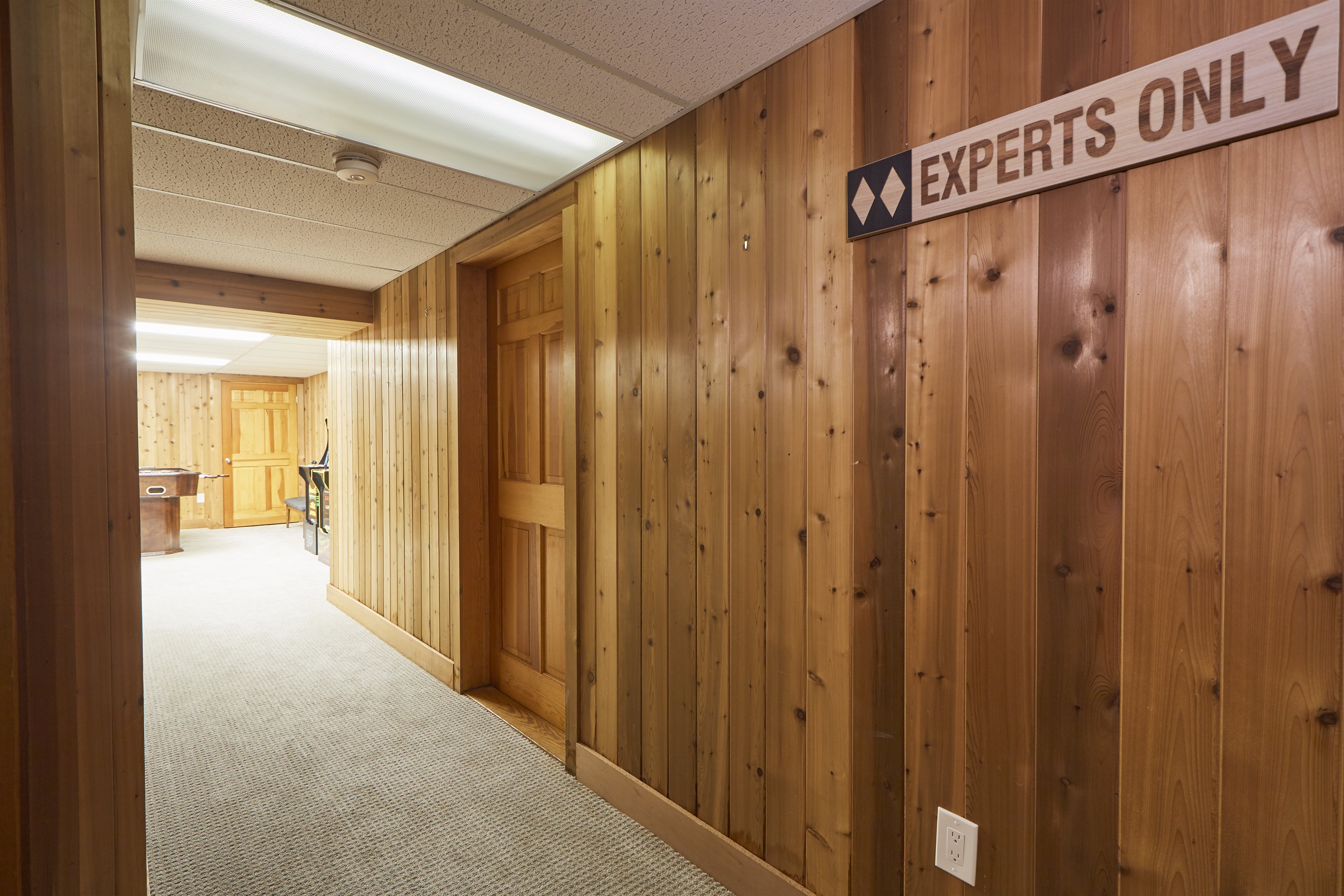 Experts only in the gameroom!