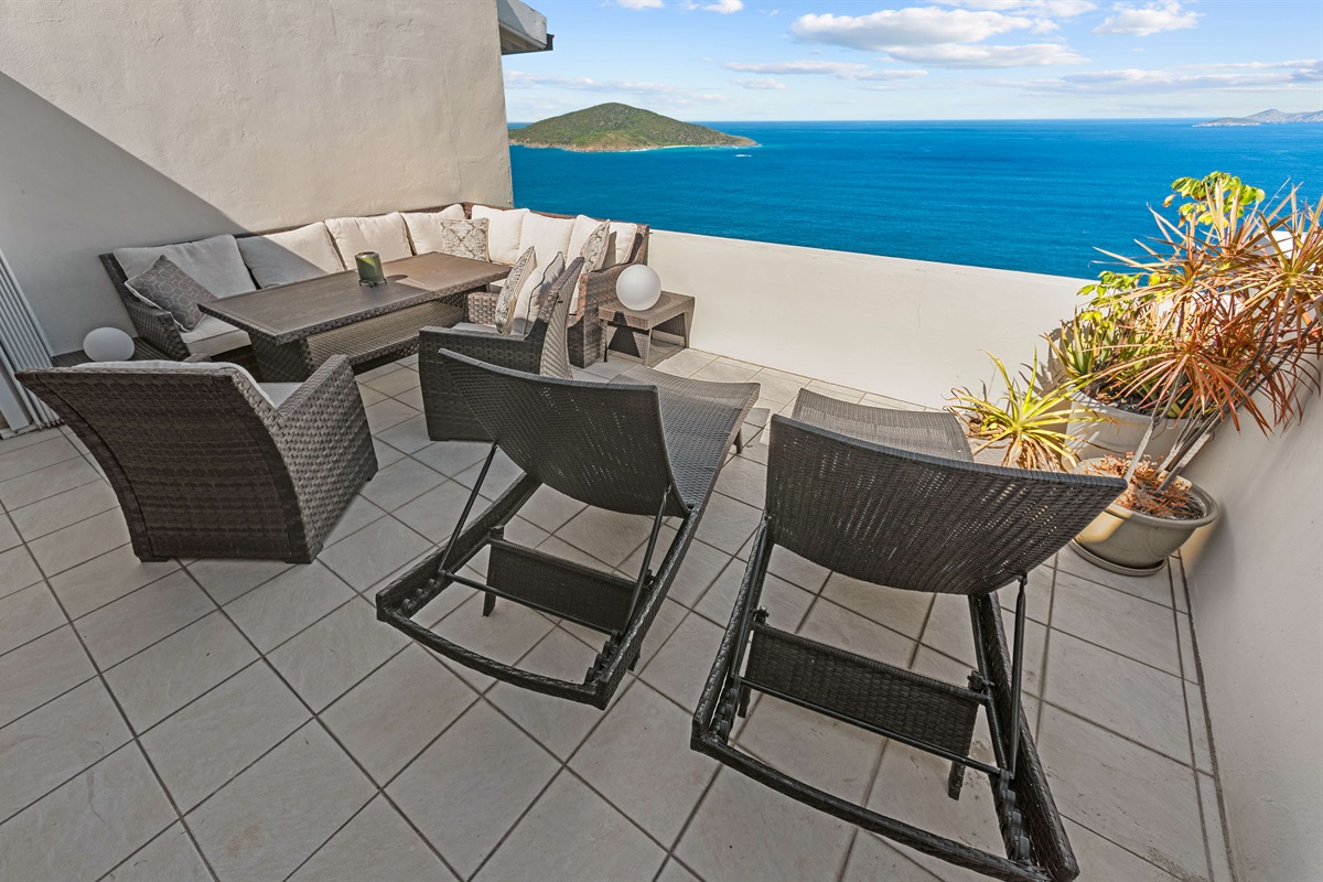 A perfect spot to hang with friends and family after a day at the beach