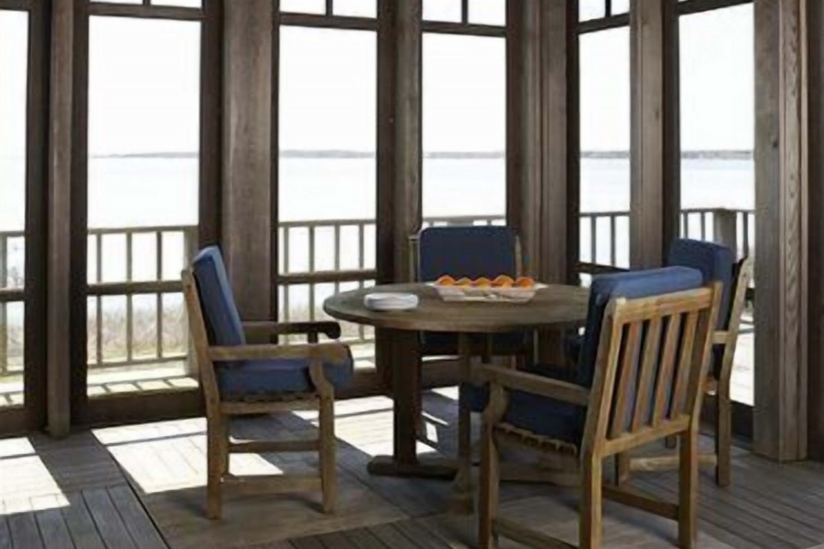 Dining area beyond living room
