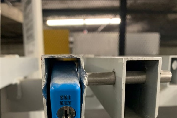 Bring your ski key to secure your board or skis in the ski/board storage cage. No equipment in the unit.