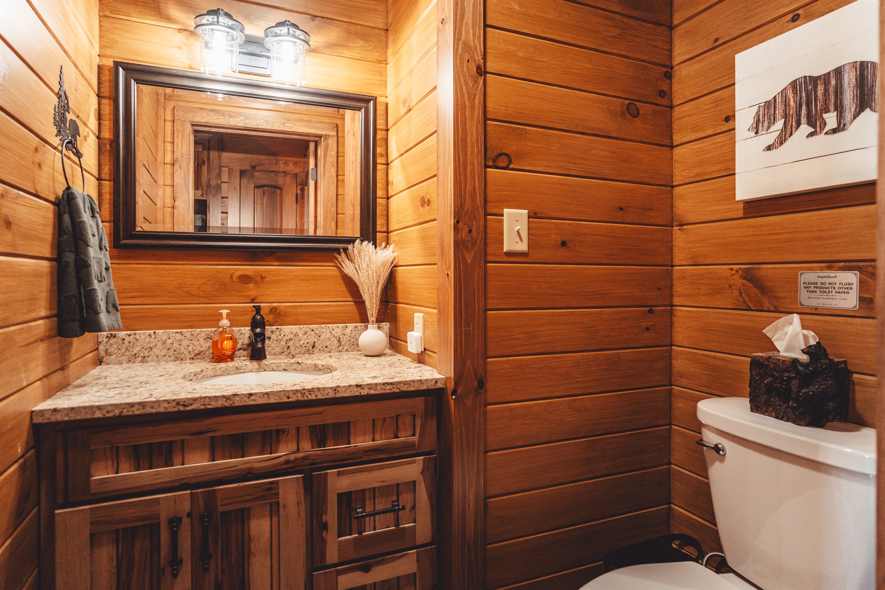 Beary Cute Half-Bath on First Floor