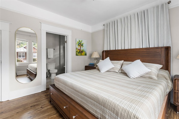 Bedroom #1 with king bed