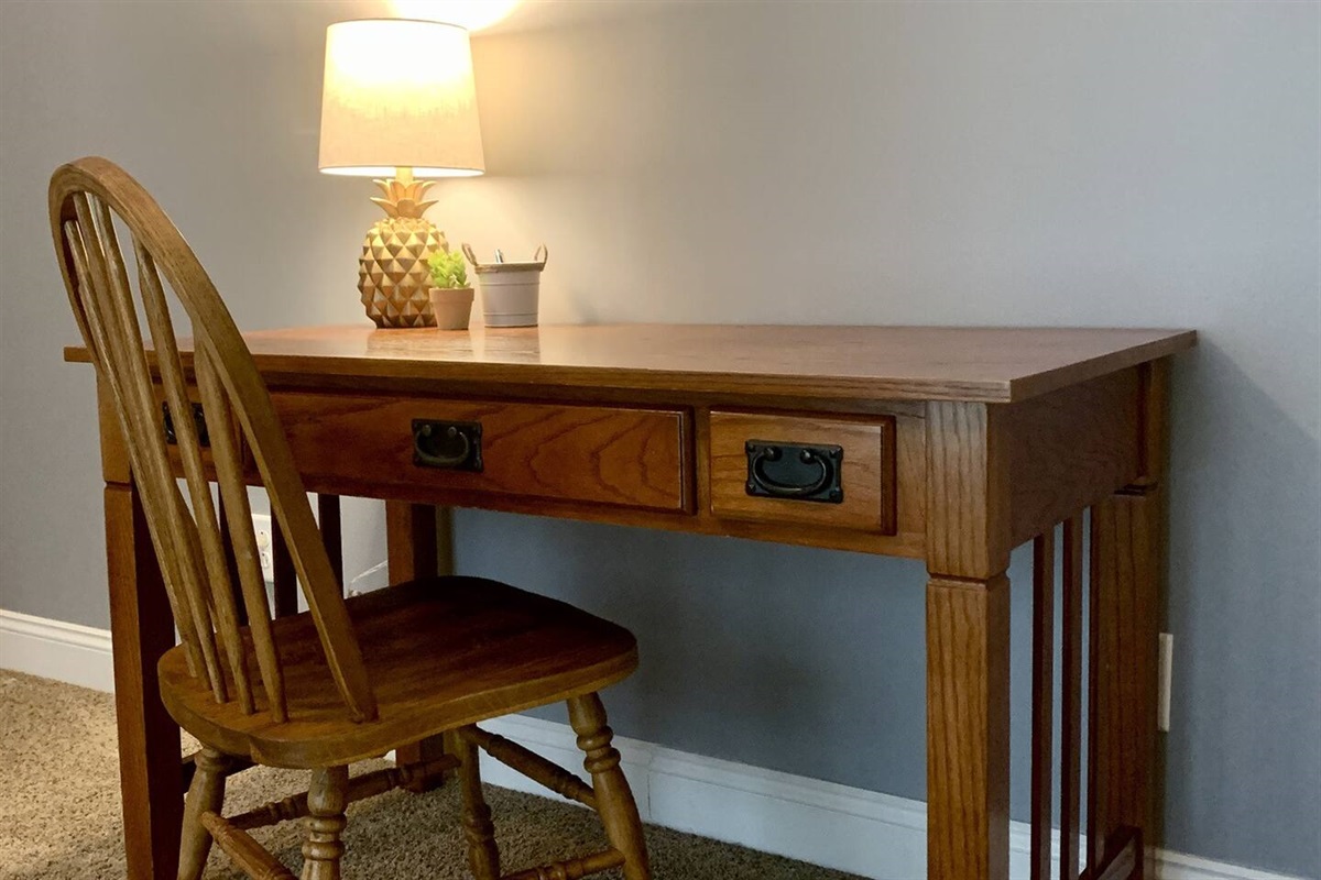 Desk area in Fairway Manor
