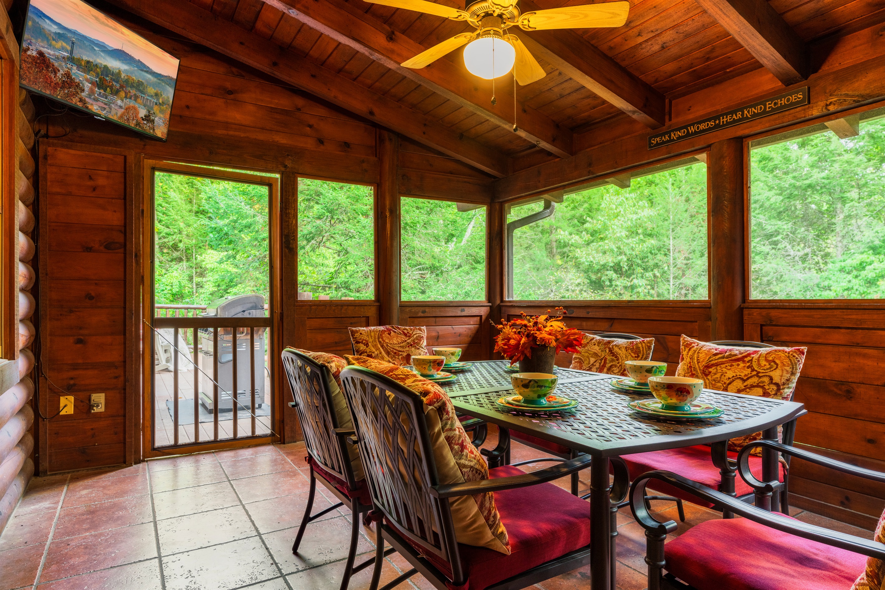 Screened in porch - main level