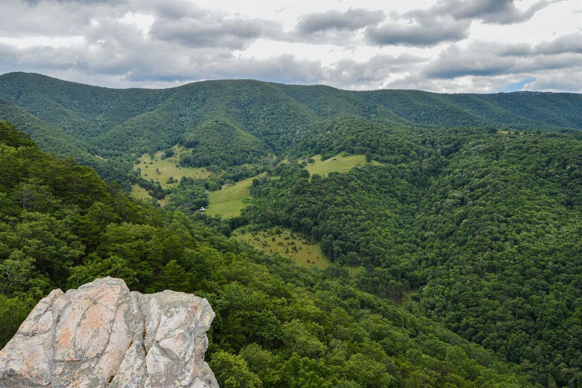 View behind Seneca Rocks