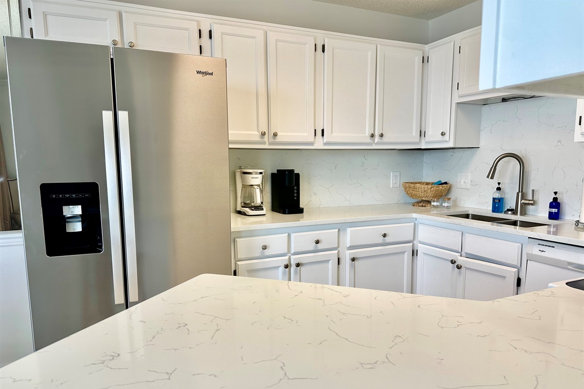 We offer a standard coffee maker and a Keurig!