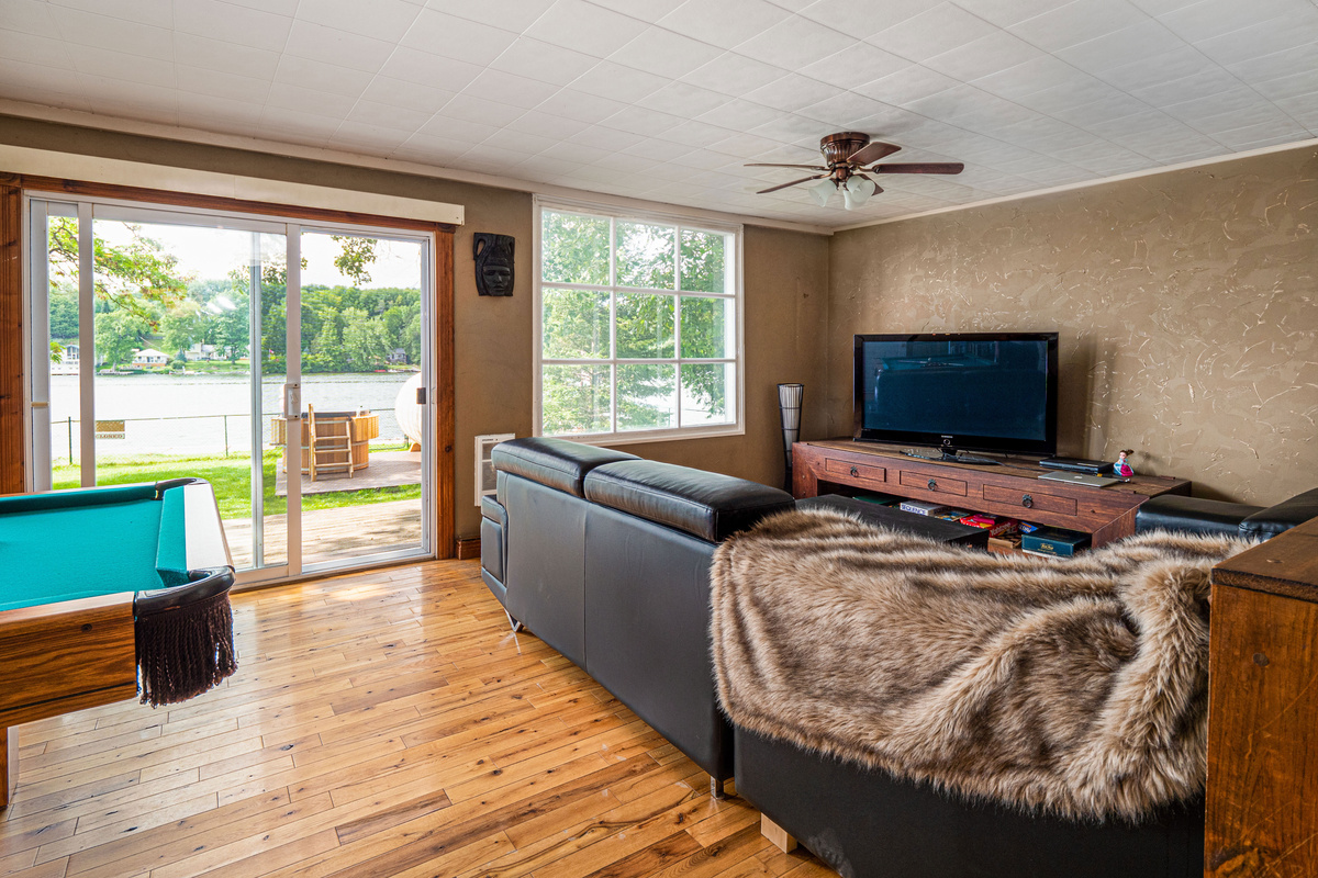 Living room with television and comfortable seating