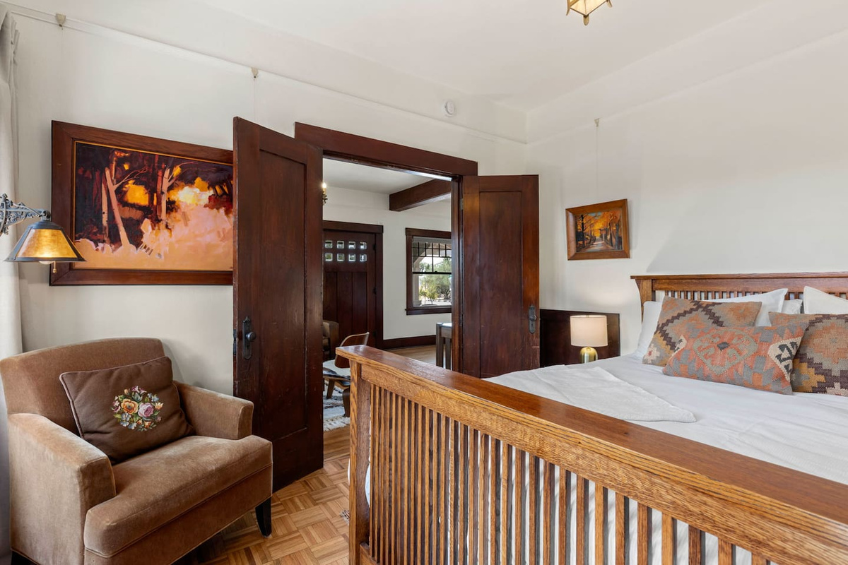 front bedroom opens to living area