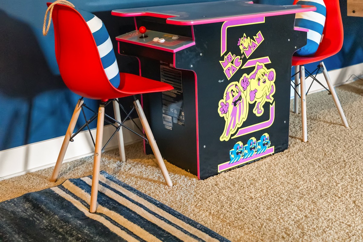 Play the arcade! Designed for kids, but fun for adults too! 