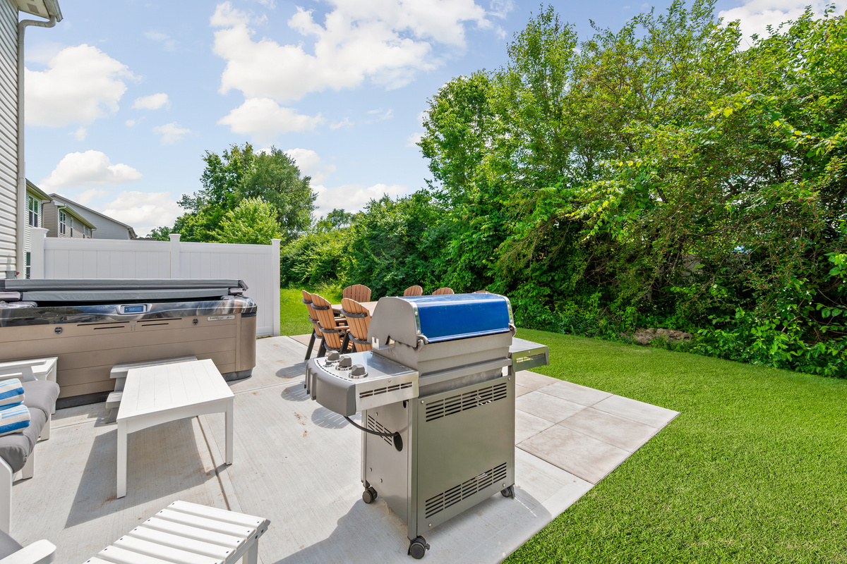 Enjoy a little extra privacy in the backyard with no rear neighbors behind the property.