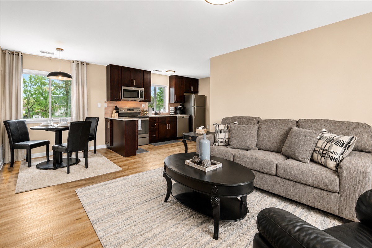 Relax and unwind in our spacious and comfortable living area.