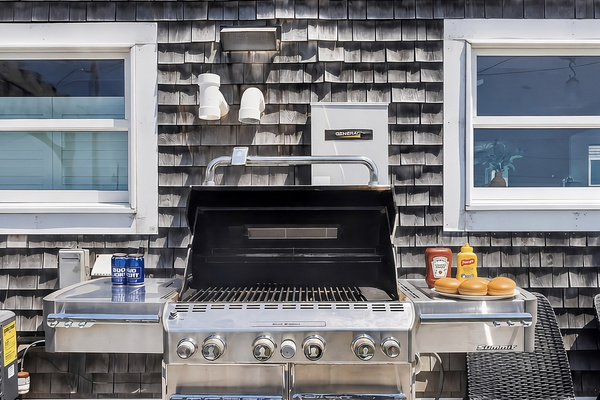 Fire up the outdoor grill and enjoy an easy cookout just steps from the home.