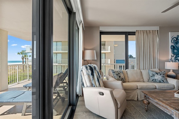 Living Room Sofa and Recliner