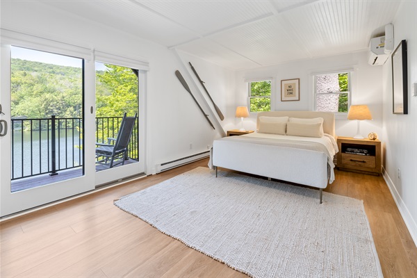 2nd floor master with private balcony.
