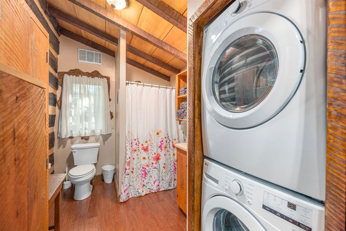 Our guests are welcome to use the washer and dryer.