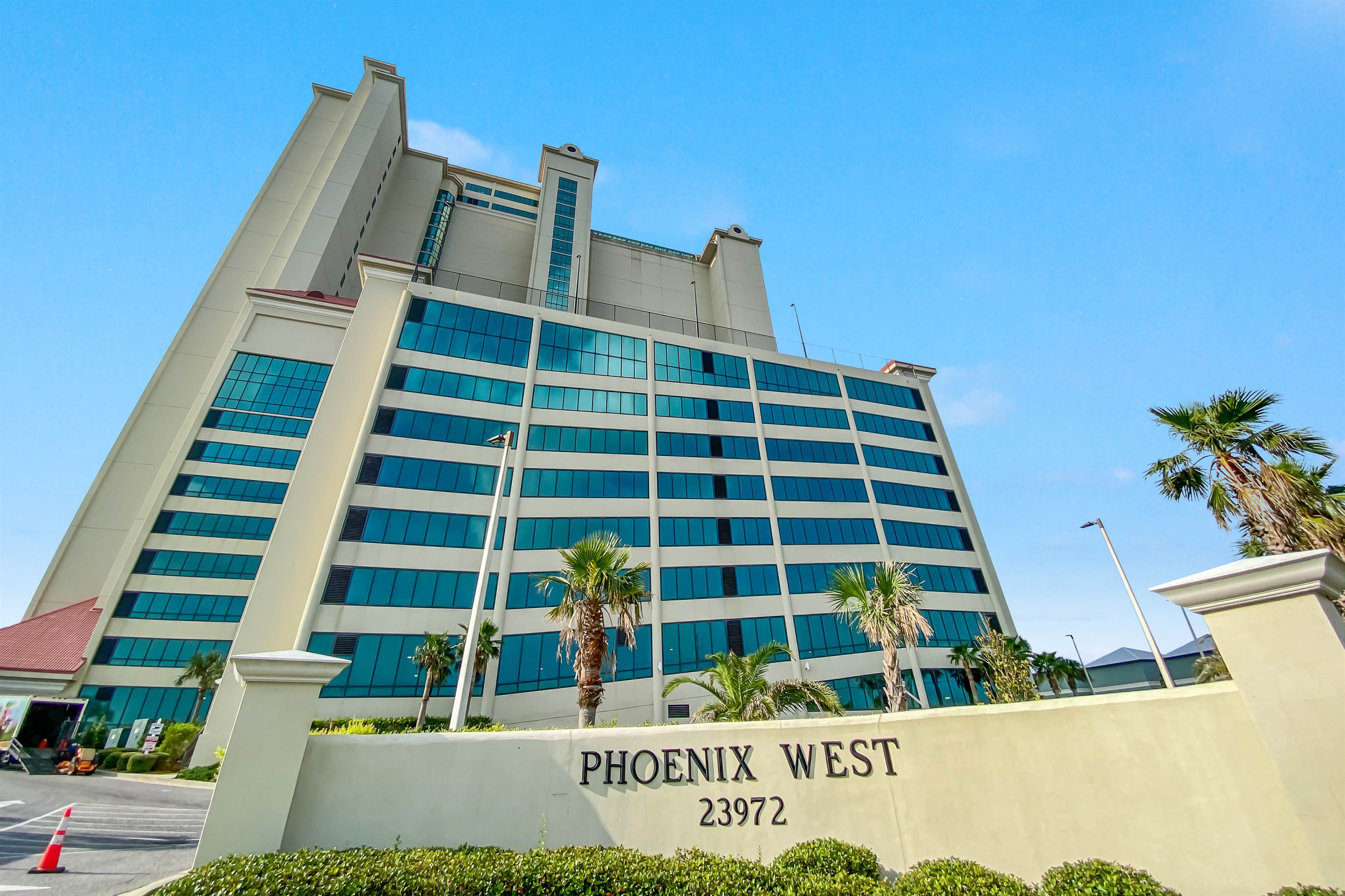 Welcome to Phoenix West, one of the most iconic luxury resorts in Orange Beach. Featuring 24/7 security, covered parking, and a grand entrance, your stress-free beach vacation begins the moment you arrive.