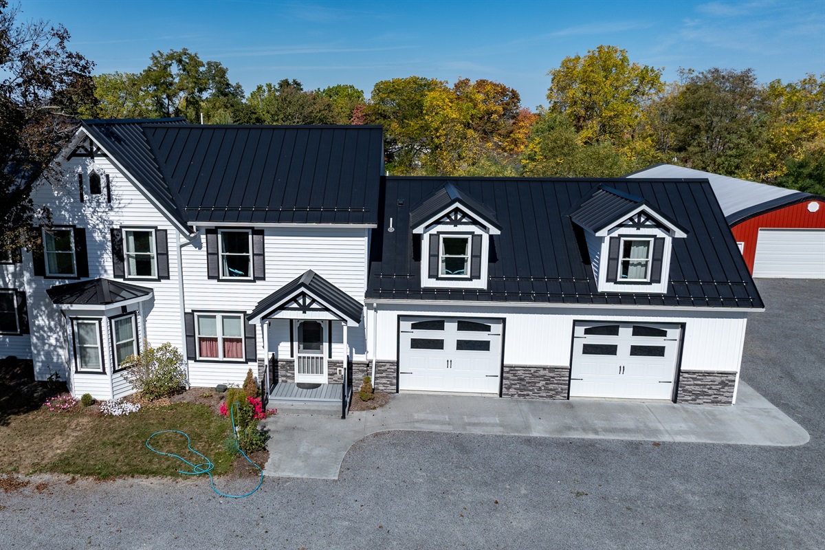 Modern farmhouse charm with elegant design and plenty of space to gather and relax