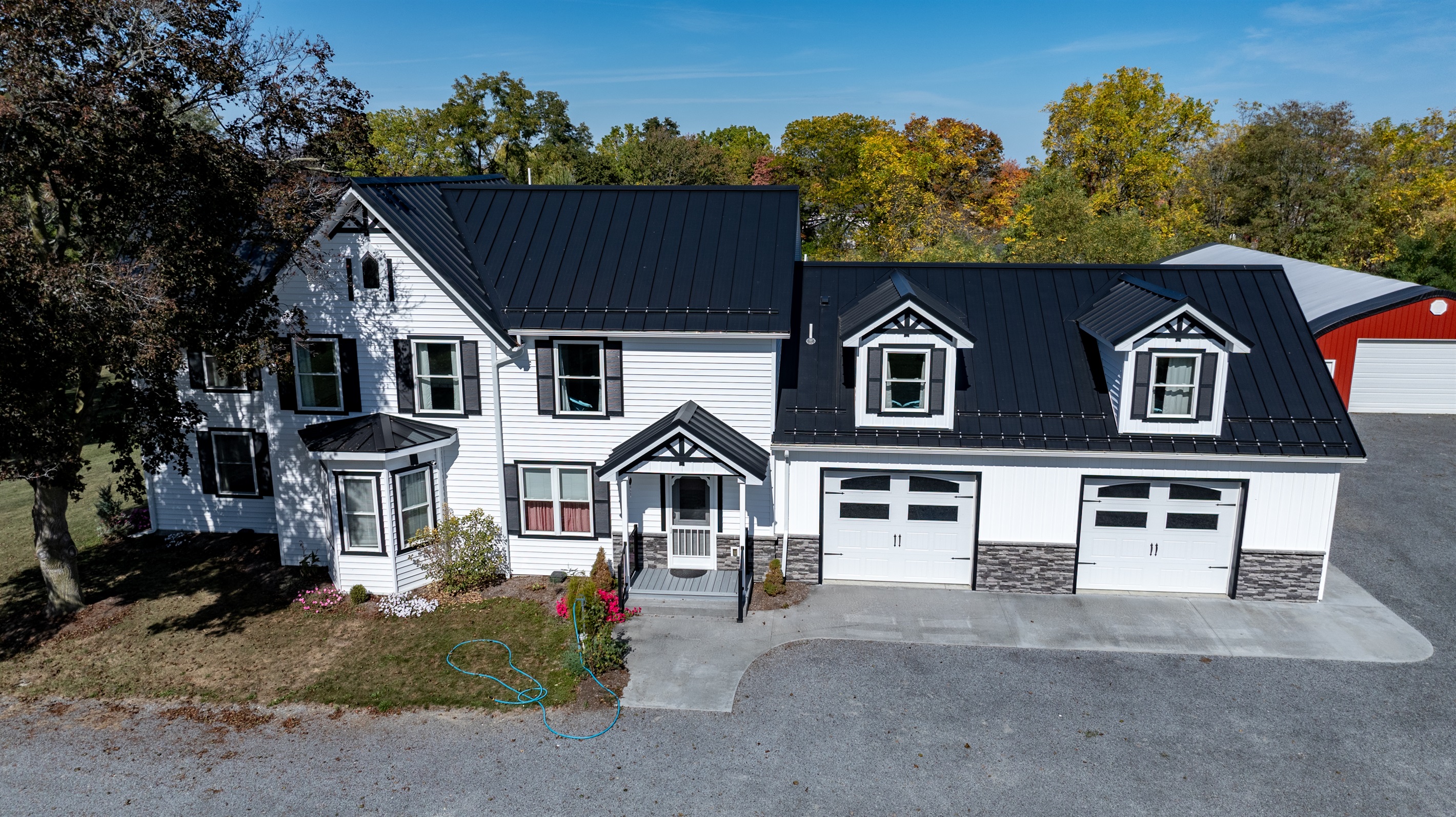Modern farmhouse charm with elegant design and plenty of space to gather and relax