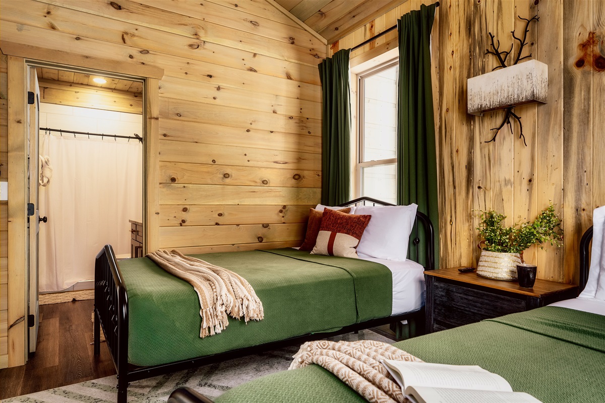 Comfortable two-bed setup. Great for friends, families, and flexible sleeping.