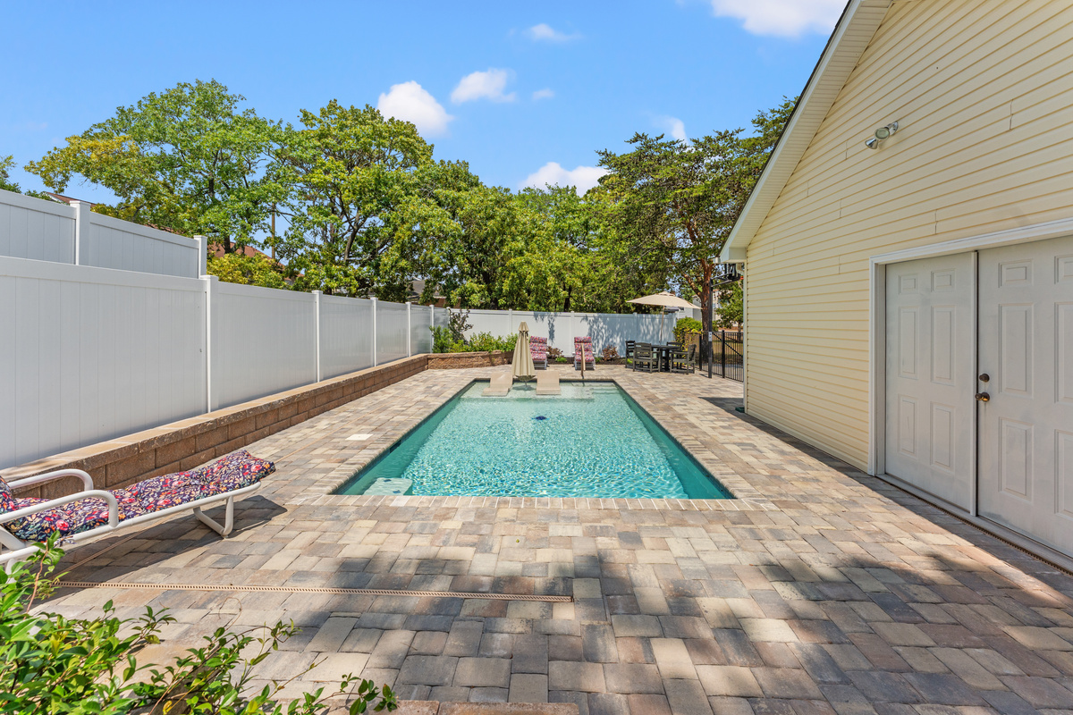 Lounge Chairs to enjoy the paved sun deck 