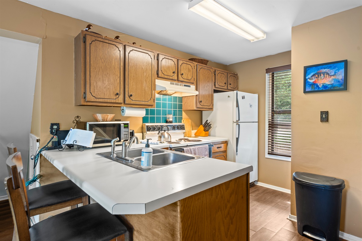 Stocked with all you need for cooking