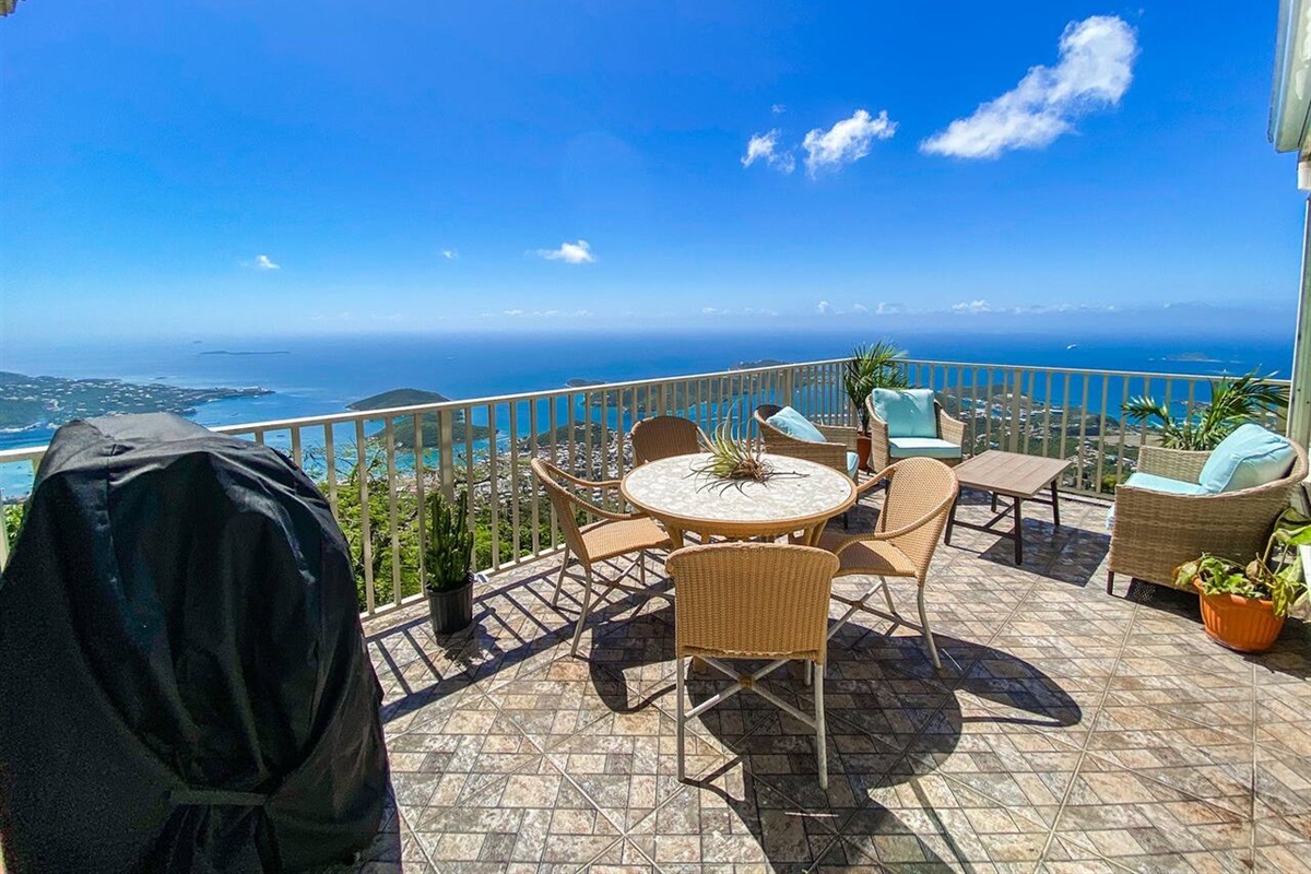 Outdoor seating perfect for al fresco dining