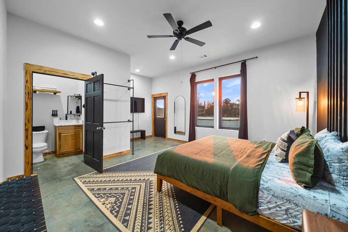With cozy textures and plenty of space to unwind, this king bedroom offers a peaceful retreat at the end of the day.