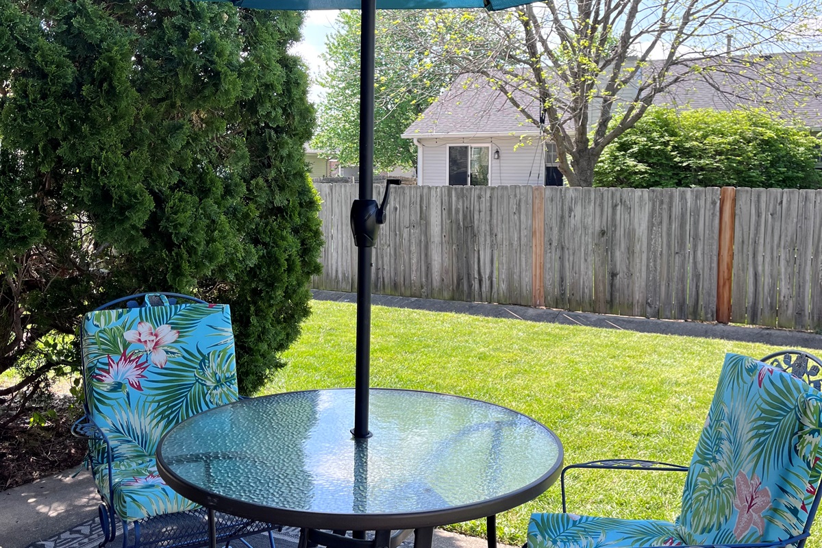Private patio