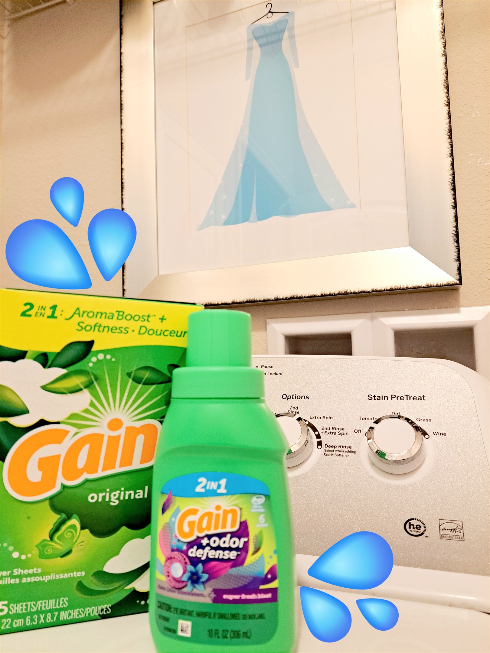 Laundry detergent and dryer sheets for your personal use