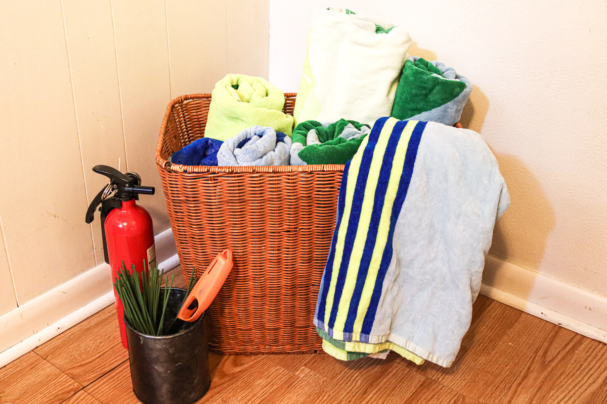 Dedicated towels are provided for hot tub-please use these outdoors and leave the bath towels inside.