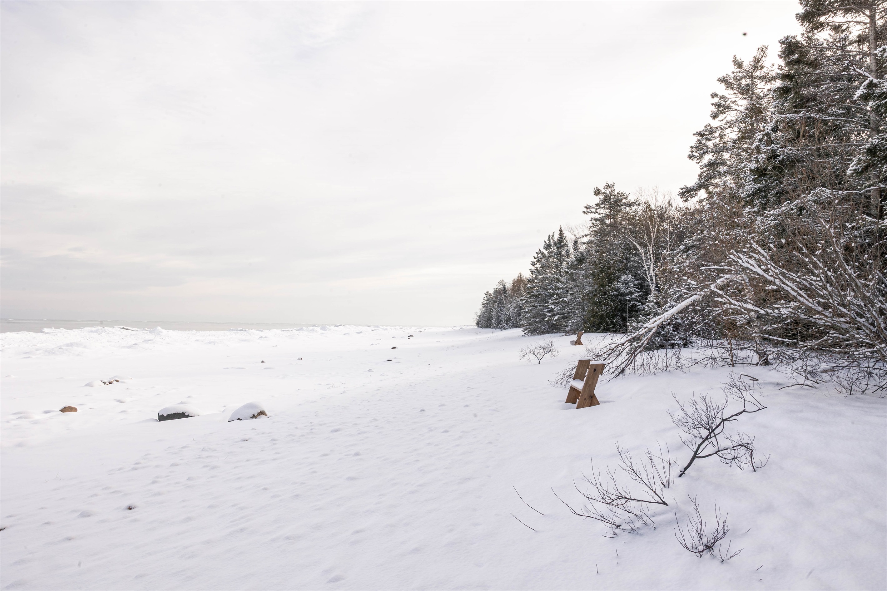Breathtaking winter views of Lake Huron