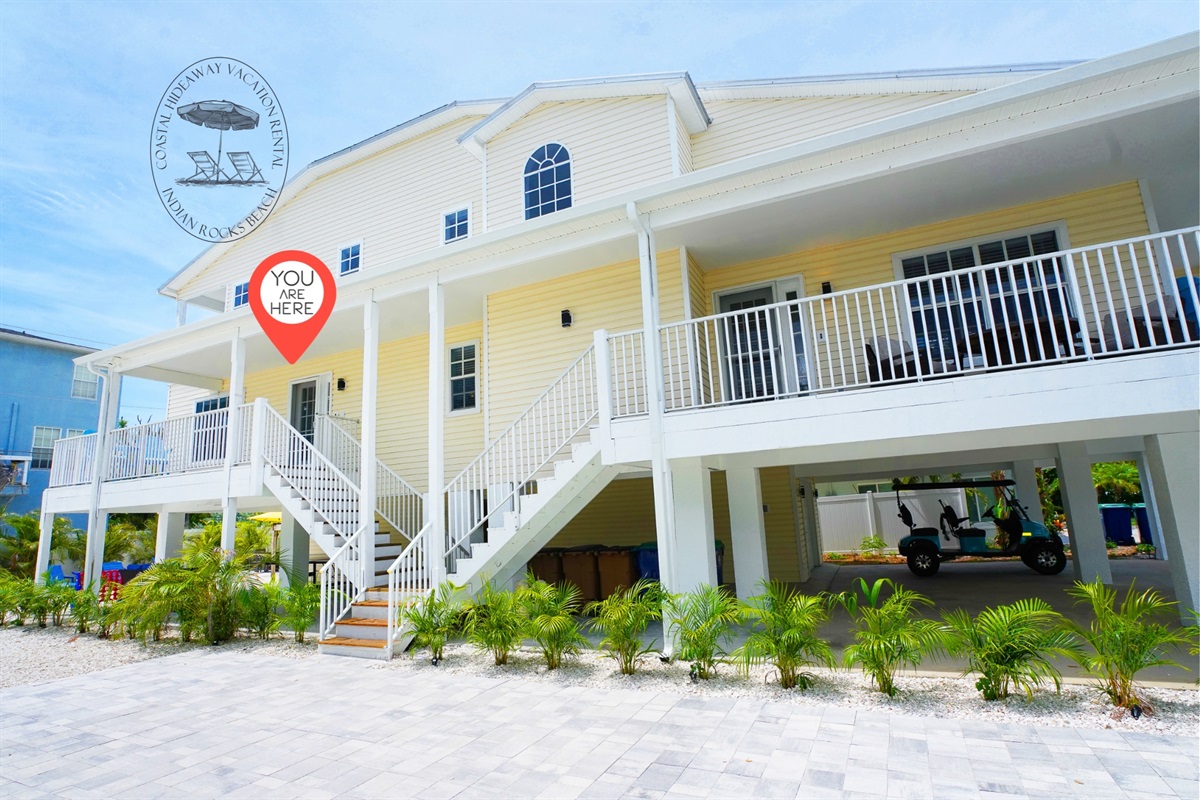 Coastal Hideaway is the 2/2 unit on the west side of the building.