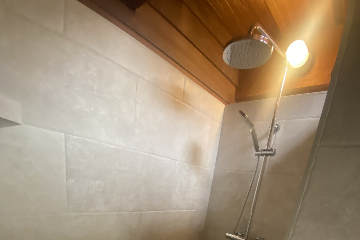 Newly remodeled shower