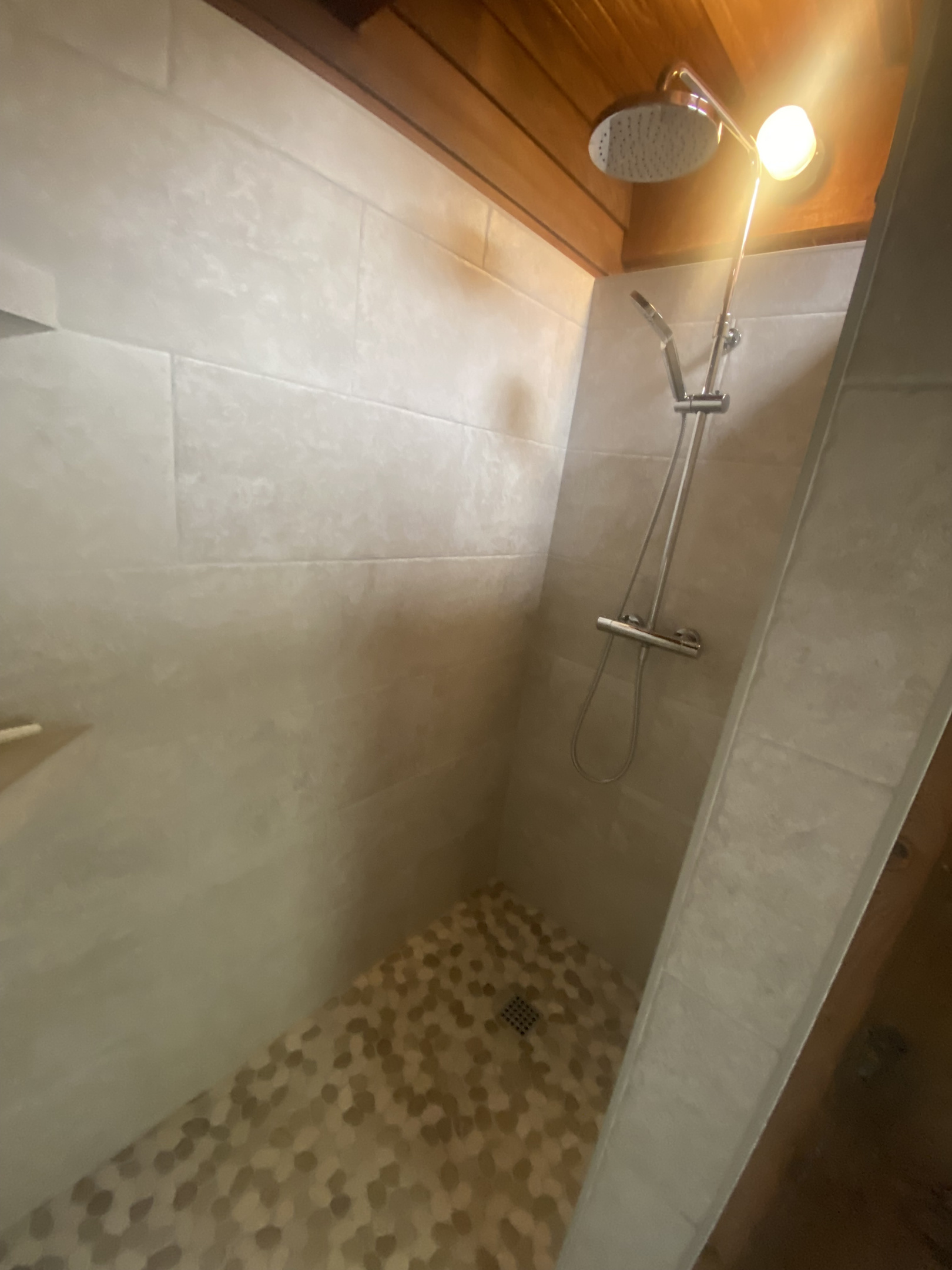 Newly remodeled shower