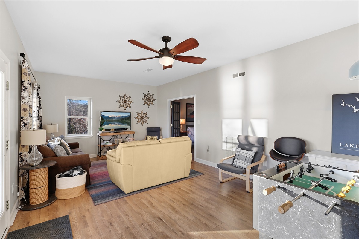 Family Room with Smart TV