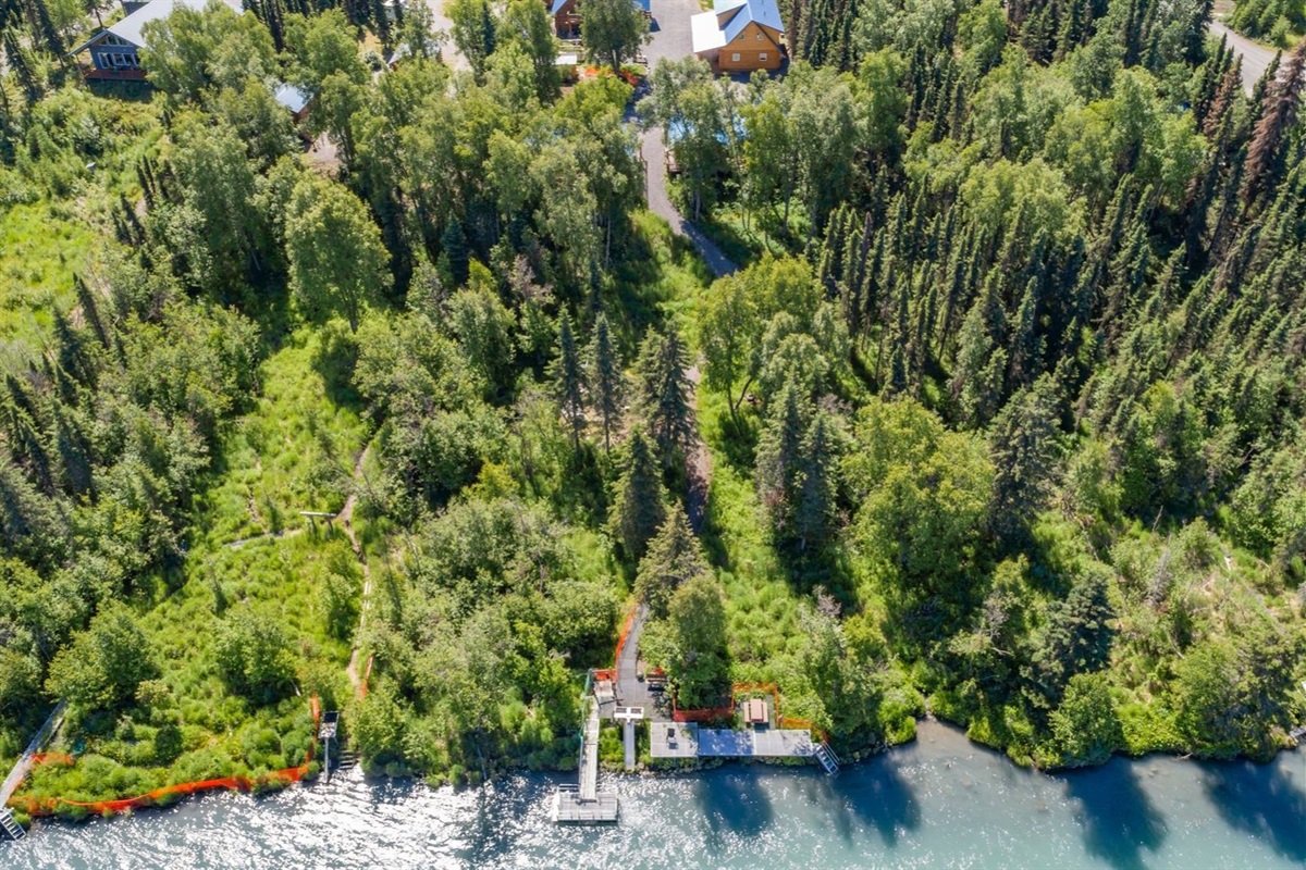 Aerial View of River Access