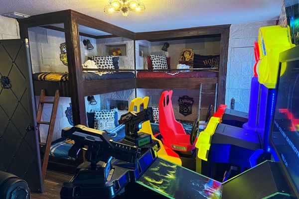 Kids Can Sleep In Their Arcade Game Room