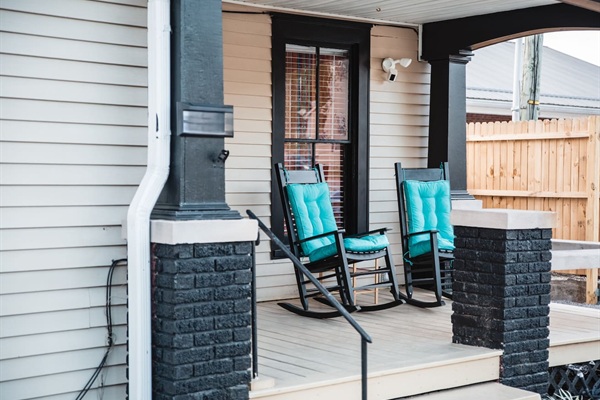Relax on the front porch.
