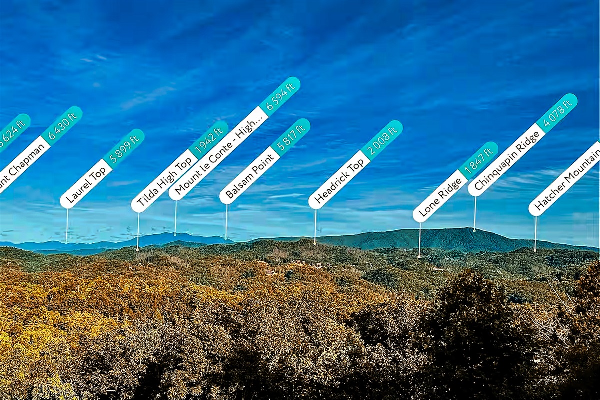 Soak in million dollar views of Mt. LeConte and other iconic Smoky Mountains!
