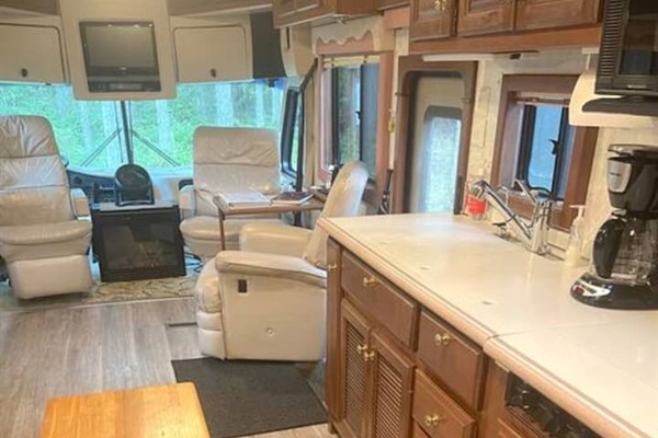 Couch table, doubling as Kitchen Island