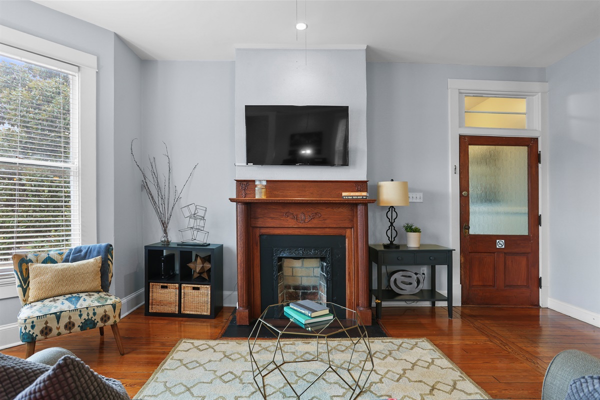 Gather, unwind, and stream your favorites with the smart TV and cozy seating.
