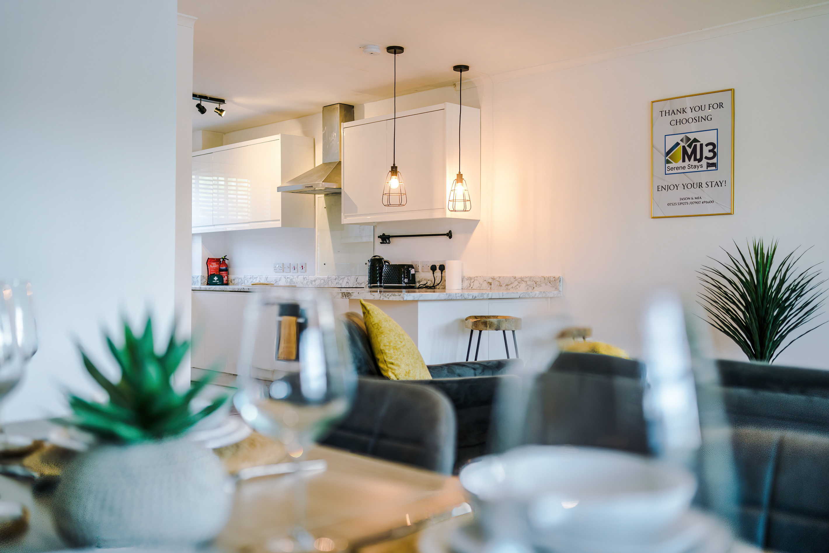 Open plan living area