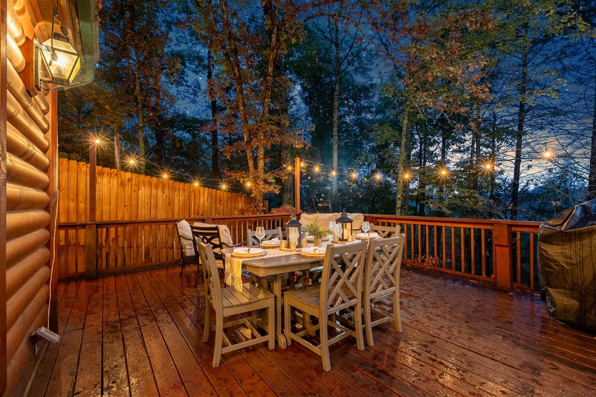 BBQ and enjoy dinner on the 800 sq ft deck
