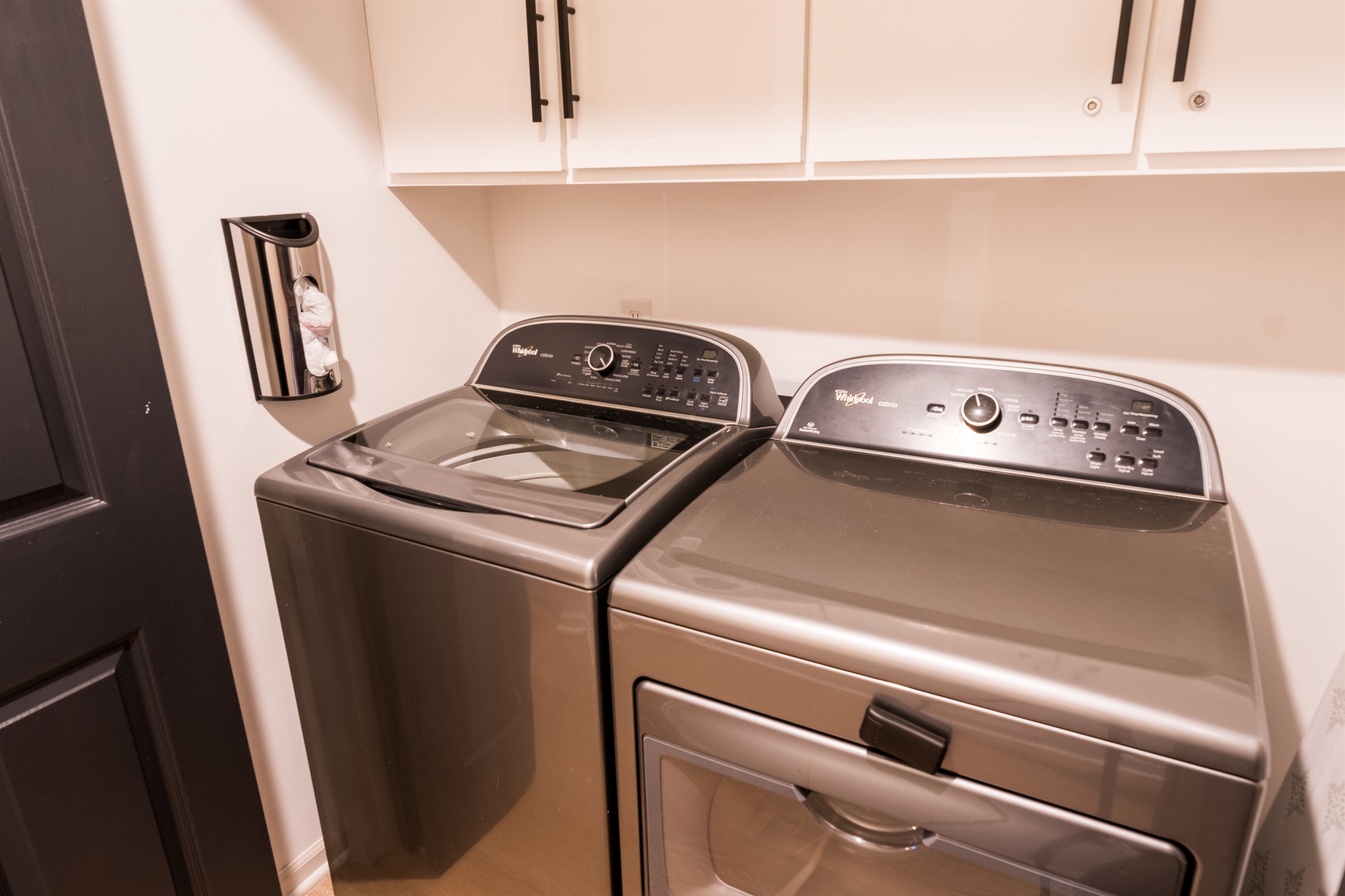 Washer and Dryer inside the condo