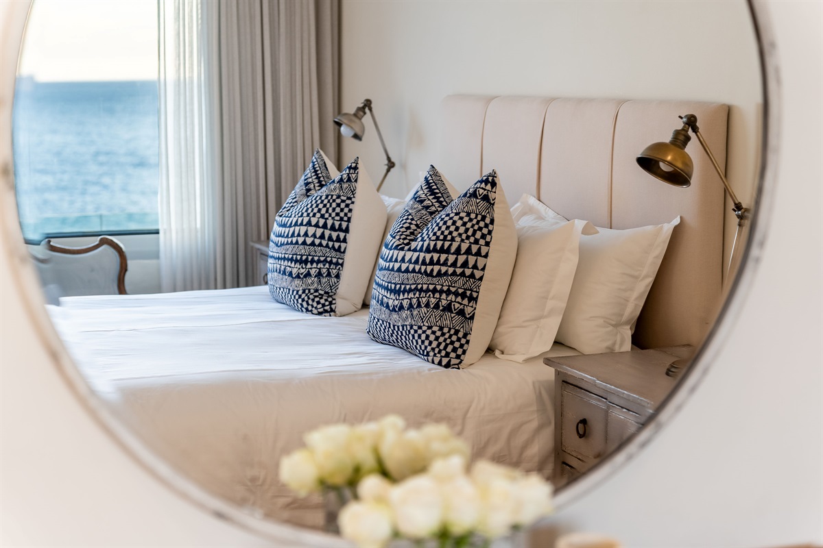 Main bedroom with morning sunrise