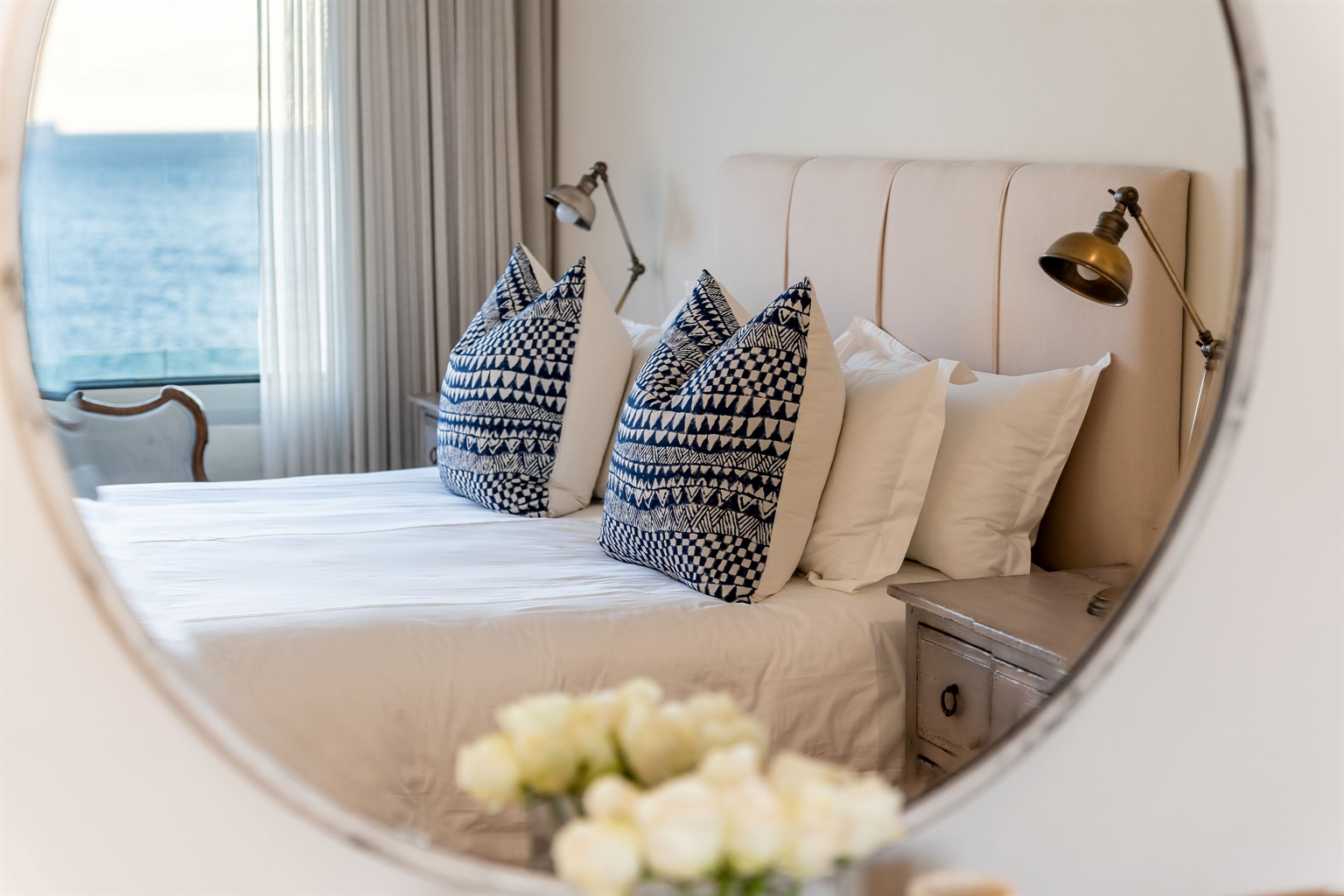 Main bedroom with morning sunrise